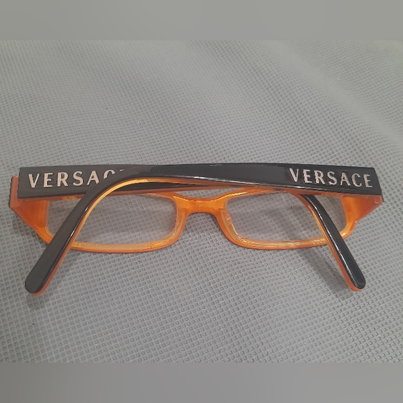 VERSACE GLASSES FRAME eyeware black and orange glasses - Picture 2 of 7